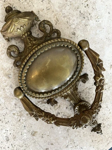 10.5" ANTIQUE c.1896 VICTORIAN NEW ORLEANS ART NOUVEAU BAROQUE DOORKNOCKER Cover