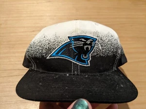 Vintage Carolina Panthers 90s Annco Paint Spray Style Snapback Hat Cap Rare - Picture 1 of 8