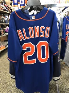 Majestic New York Mats Alonso #20 Jersey Talla Mediana Azul - Imagen 1 de 3