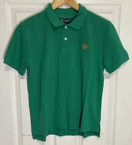 Chaps Shirt Youth Large 14-16 Husky Polo Green Crest - Picture 1 of 3