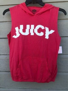 NEW Juicy Couture Pixie Pink Hooded Girl Graphic Tank  Shirt RV $66, 8 10 12 14 - Picture 1 of 3