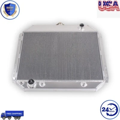 For 1966-1979 Ford F100 F150 F250 F350 Bronco 302 351 400 460 V8 4Row Radiator Foto 1 de 4