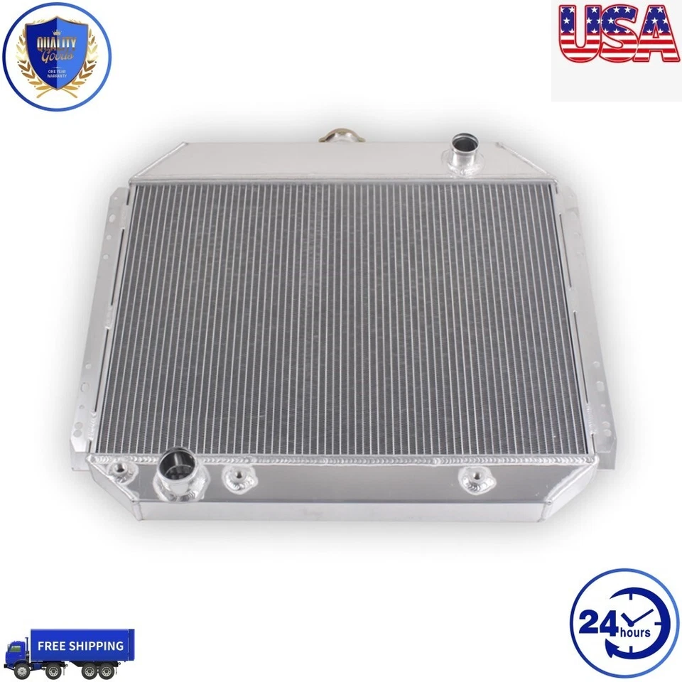 For 1966-1979 Ford F100 F150 F250 F350 Bronco 302 351 400 460 V8 4Row Radiator Foto 1 de 4
