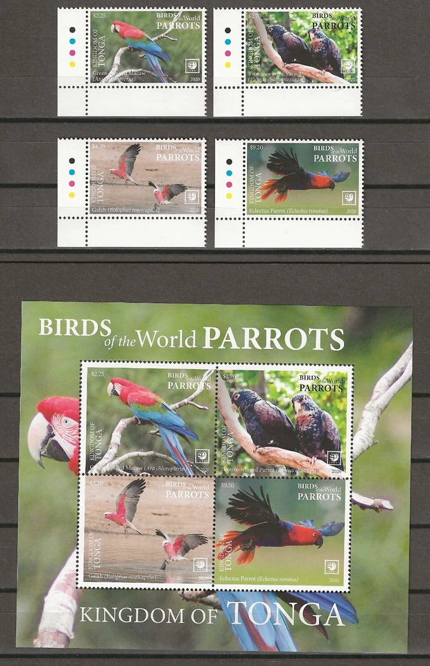 TONGA 2020 SG 1919/1922 + MS 1922a MNH - Image 1 of 1