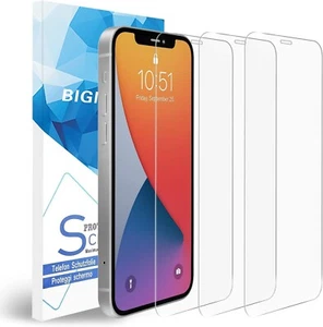 NUEVO EN CAJA BIGMEDA Lote de 3 Protectores de Pantalla Ultra Suave para Apple iPhone12 6.1 - Imagen 1 de 6
