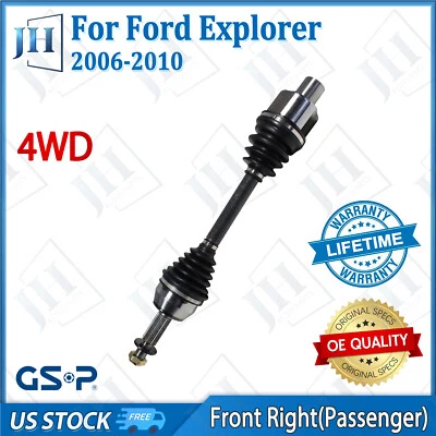 Eje delantero derecho original CV para 07 08 09 10 Ford Explorer Sport Trac V6 V8 4x4 Foto 1 de 4