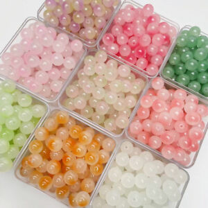 50pcs Handmade Bracelet and Necklace Accessories - Wholesale 8mm Glass Beads