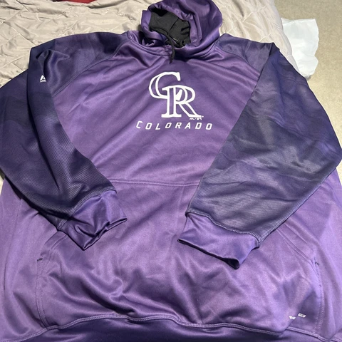 Majestic Colorado Rockies Baseball mens  Therma Base Hoodie Sweatshirt size 3XL Cover