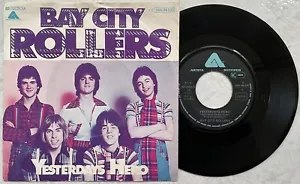 BAY CITY ROLLERS 'Yesterday's Hero' 1976 German 7" vinyl, VERSION 1 - Imagen 1 de 1