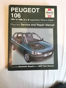 PEUGEOT 106 MK1 +Mk2 1991-98 PETROL DIESEL HAYNES SERVICE WORKSHOP REPAIR MANUAL - Picture 1 of 2