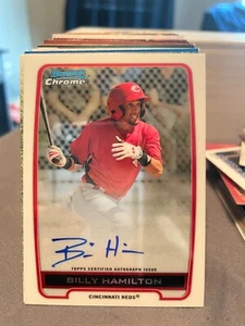 2012 Bowman Chrome Prospect Autographs #BH Billy Hamilton reds! kc57 - Picture 1 of 1