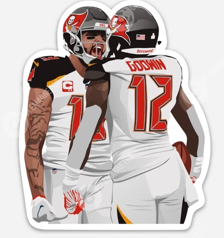 Mike Evans & Chris Godwin MAGNET - Tampa Bay Buccaneers Florida NFL Cover