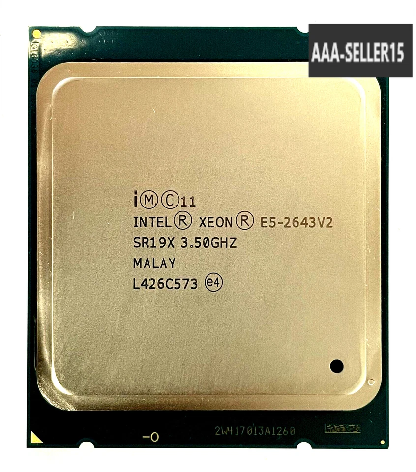Intel Xeon E5-2643 V2 3.50GHz 6-Core 25MB LGA2011 Server Processor SR19X 130W - Image 1 of 1