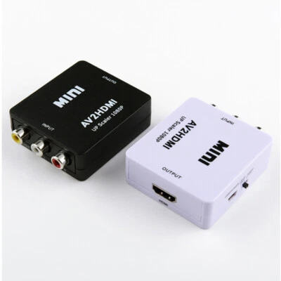Cinch AV zu HDMI Adapter Konverter Kabel 720P 1080P Scart Composite Video Audio GL - Bild 1 von 4