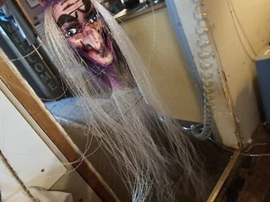 Witches On A String, Set Of 2 Vintage HALLOWEEN hanging Spooky Lines, 12 Witches - Picture 1 of 15