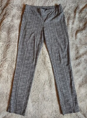 NYC 7th Ave New York & Company Black & White Plaid Pants Slacks Women's Small  - Image 1 of 4