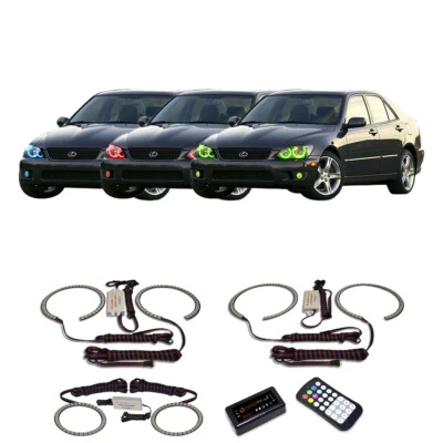 Kit de faros antiniebla y faros antiniebla RGB multicolor Bluetooth para Lexus is300 01-05 Foto 1 de 4