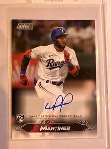 2024 Topps Stadium Club JP Martinez Rookie Card Autograph Texas Rangers - Picture 1 of 2