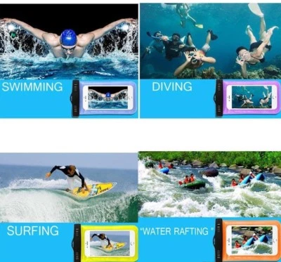 Waterproof case bag Pouch universal Phone for iPhone 4 5s 6 plus 7 8 X Samsung - Image 1 of 4