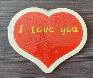 Herz Puzzle ca.22×18cm  "I Love you" - Bild 1 von 1