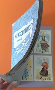 Vintage Retro 1950s Newscuttings Scrap Book 44 World Postcards Collection Kitsch - Picture 1 of 12