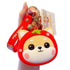 Multifunktion Shiba Inu Münztasche Schlüsselanhänger für Geldbörse oder Rucksack - Bild 1 von 14