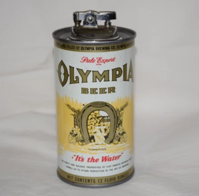 Vtg Olympia Beer Can Cigarette Lighter It's The Water Tabletop Lighter!! - Image 1 of 4