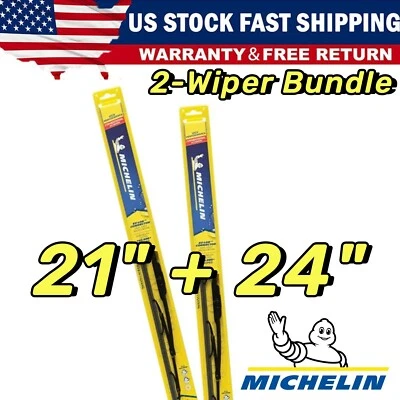 For Chevrolet Chevy Malibu 2008-2012 Wiper Blades 2pk Full Set 24" + 21" Foto 1 de 4