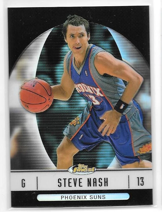 2006-07 Topps Finest Basketball Refractors Black Parallel #8 Steve Nash /99 - Image 1 of 2
