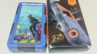 Funda Impermeable Shellbox Buceo, 2da Generación 15M para iPhone/Samsung Azul Foto 1 de 4