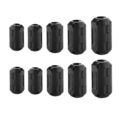 10PCS Ferrite Clip Set 3.5-13mm EMI Filter Reduce Radio Static Noise Vehicles - Image 1 of 4