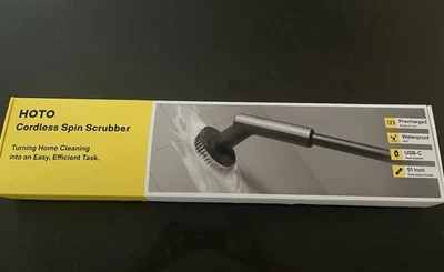 Hoto Limpiador Giratorio Eléctrico Inalámbrico 51" Mango Extensible IPX7 Impermeable Foto 1 de 4