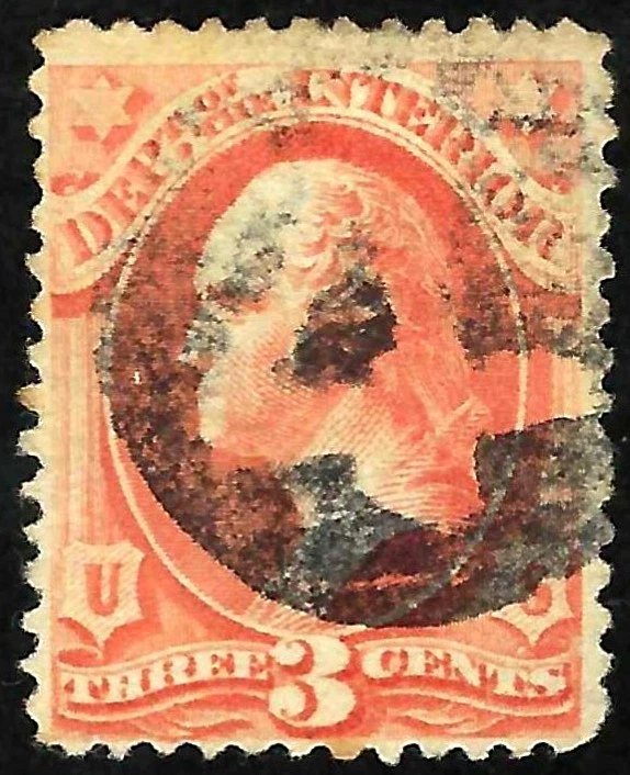 EAS_STAMPS US OFFICIALS #O17 USED - Image 1 of 1
