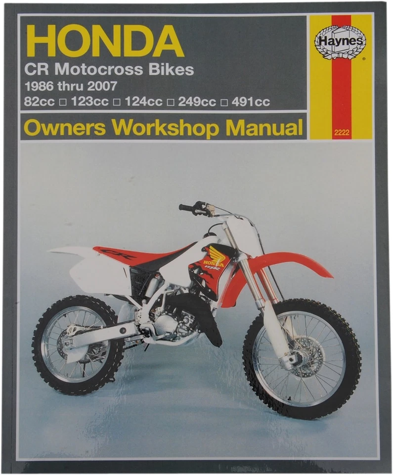 Haynes Honda CR250R/500R 86-01 Repair Manual 2222 Foto 1 de 1