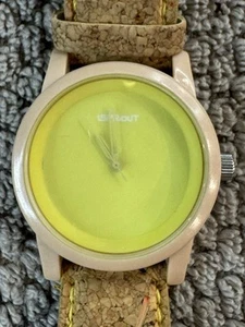 Isprout Womens watch Biodegardable Cork band Tan Color Case New Battery - Picture 1 of 4