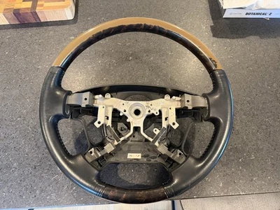 Volante madera cuero genuino Toyota Land Cruiser FJ200 FJ-200 2008-2014 Foto 1 de 4