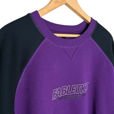 Suéter Fabletics Cuello Redondo Para Hombres XL Púrpura Todo el Año Pullover $75 Nuevo Con Etiquetas Foto 1 de 4