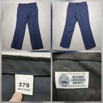 Air Force Blue 1620 Service Trousers Men's 37S Wool Blend Uniform Bowdon - Image 1 of 4