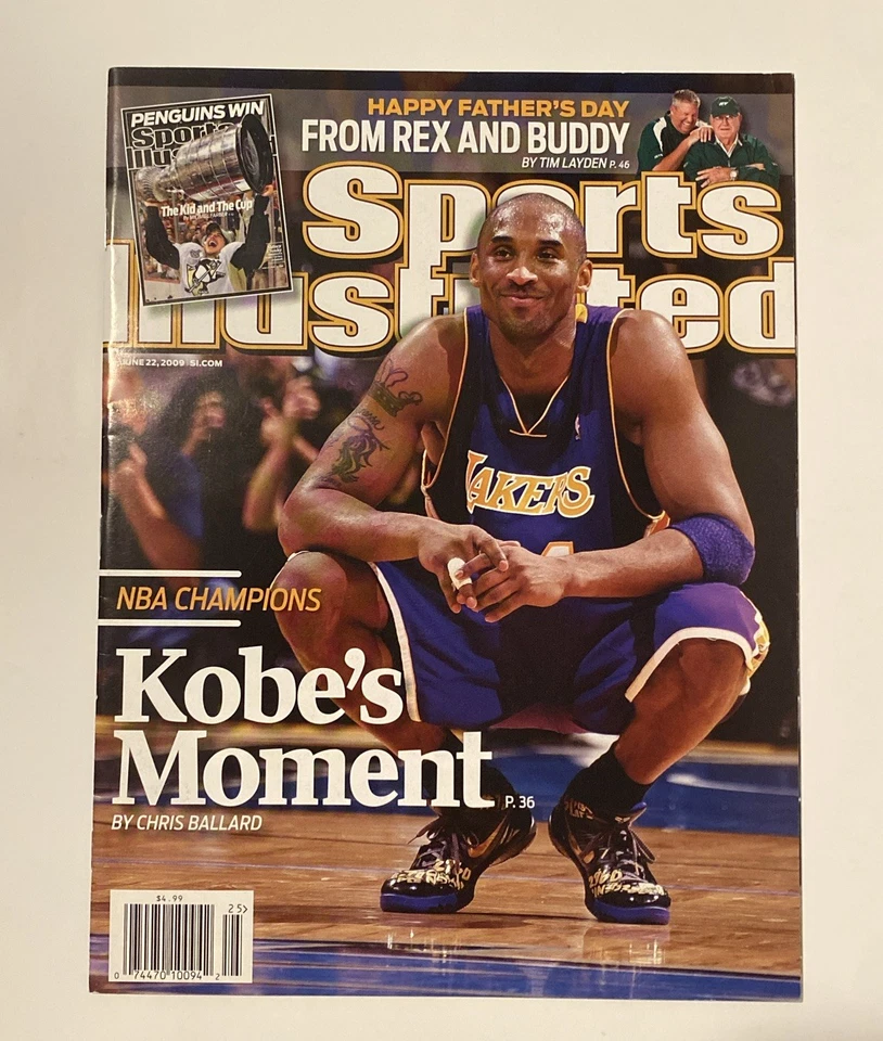 KOBE BRYANT Sports Illustrated Los Angeles Lakers Campeón de la NBA Finales All Star Foto 1 de 2