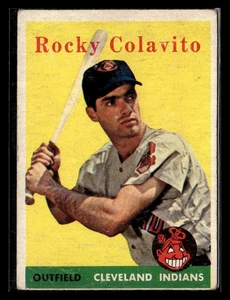 1958 Topps Baseball #368 Rocky Colavito Card - VG      #5685 - Picture 1 of 2