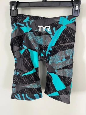 TYR AVICTOR Venom Tech 泳装 26 码黑色/灰色图案比赛套装 — 第 1/4 张图片