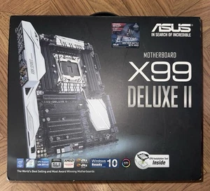 ASUS X99-DELUXE II Intel DDR4 USB 3.1 LGA 2011-3 ATX Motherboard See Pictures!! - Picture 1 of 19