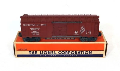 Mint Brand New Postwar Lionel 6464-50 Brown M&StL Boxcar From 1953-56~w/Nice OB - Image 1 of 4