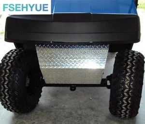 Aluminum Diamond Plate Front Shock Bumper Cover for EZGO TXT Golf Cart - Picture 1 of 7