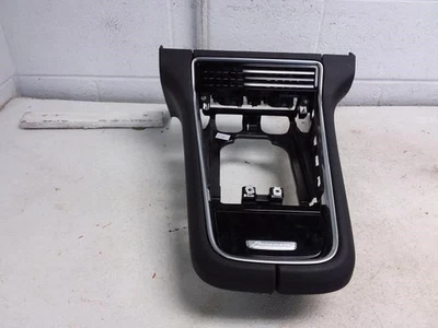 Porsche Panamera 2018 consola central media cubierta delantera cuero negro OEM Foto 1 de 4