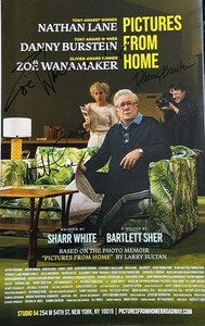 Cast Signed PICTURES FROM HOME Broadway Poster Windowcard - Nathan Lane RARE! - Picture 1 of 1