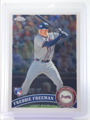 FREDDIE FREEMAN 2011 TOPPS CHROME ROOKIE BASEBALL BRAVES U RC Q5476 - Image 1 of 2