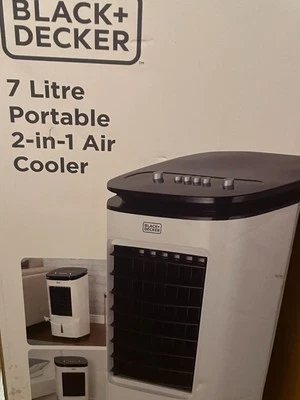 Black And Decker BXAC65001GB 7L Portable 2 In 1 Air Cooler - Image 1 of 4