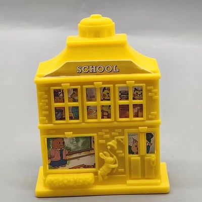 Casa escolar Richard Scarry Busytown 1994 vintage juguete miniatura plástico amarillo Foto 1 de 4