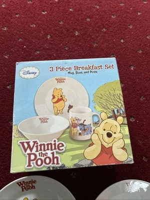 Winnie The Pooh 3 Piece Breakfast Set - Image 1 of 4
